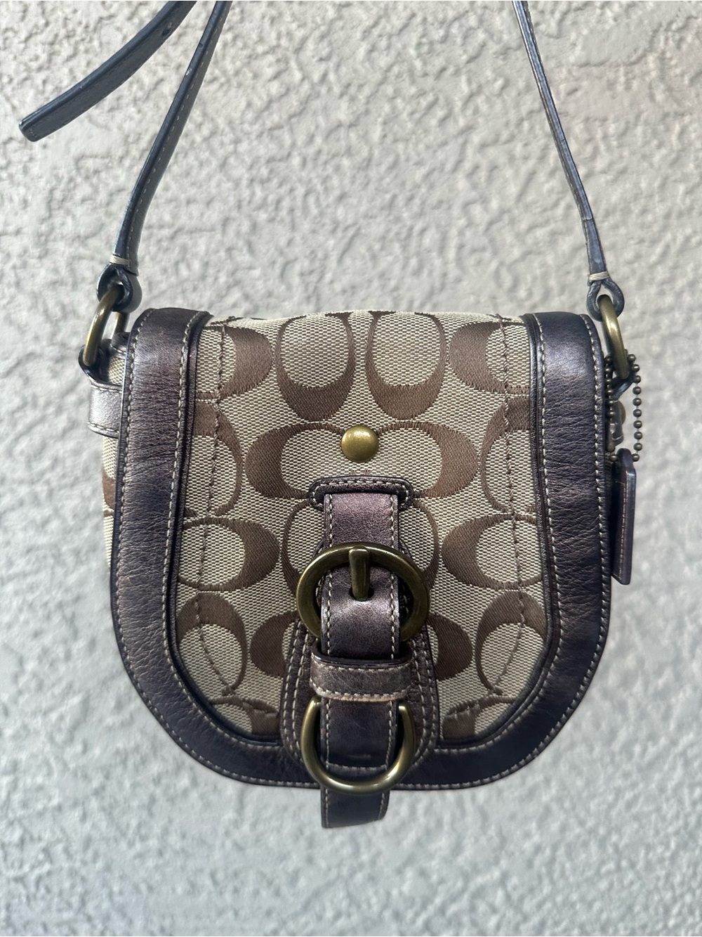 COACH Y2K Legacy Garcia Mini Saddle Bag Signature C Crossbody bag